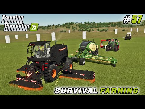 Made 300+ Silage Bales — Even When Workers Let Us Down | Survival Farming | FS 25 | Timelapse #57