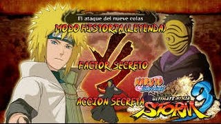 Naruto Shippuden ultimate ninja strom 3 minato vs tobi !!