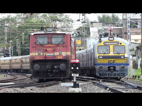 [6 In 1] Amazing Parallel Race and Overtake | Ganga Kaveri + Karnataka SK + Intercity SF & Etc. | IR