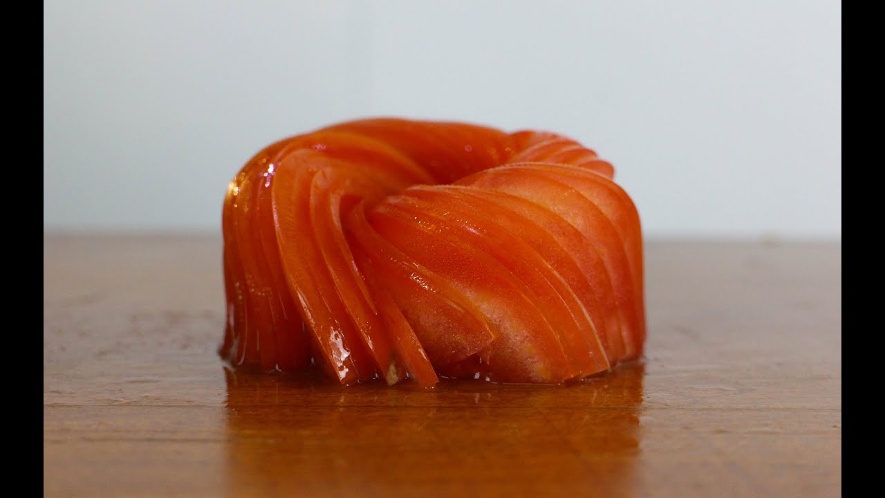 Tomato Garnish - Food Decoration - Japanese Sushi Chef Decoration