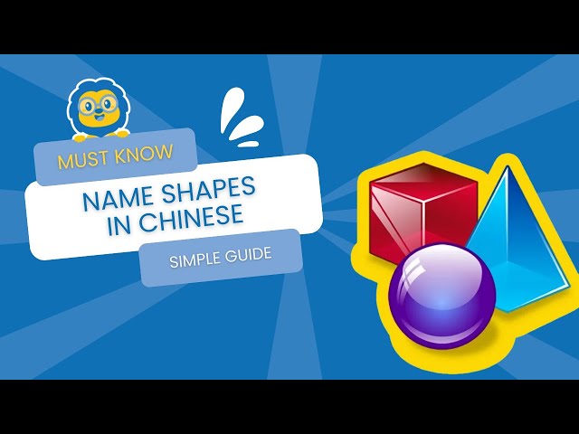 HOW TO - Name Shapes in Chinese | Unlock all the Shapes in Mandarin