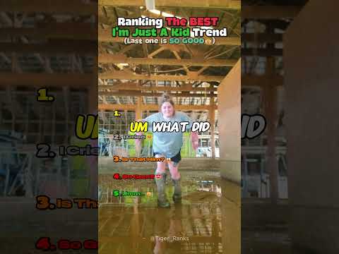 Ranking The Best I'm Just A Kid Trend