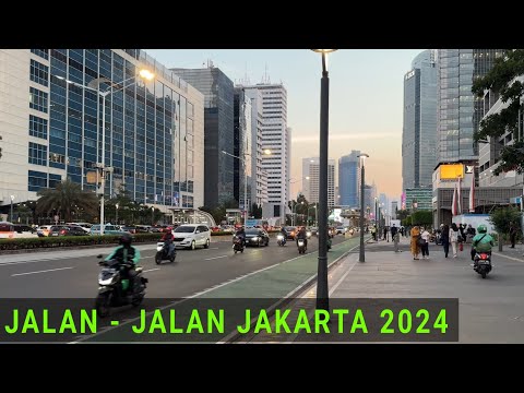 Walking Around Jakarta 2024 Dengan View Gedung2 Pencakar Langit Indonesia