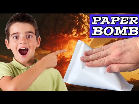 DON’T TRY THIS AT HOME! The Most POWERFUL Paper Bomb Ever! 🚫🔥