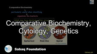 Comparative Biochemistry, Cytology, Genetics