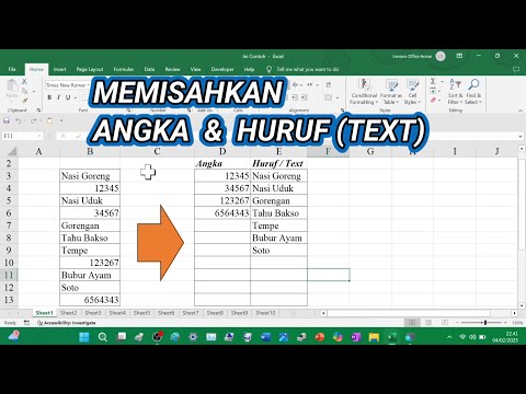 Cara Memisahkan Angka & Text di Excel (Bisa Banyak Data Sekaligus)