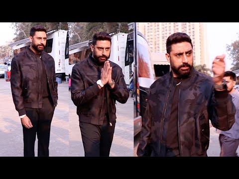 Abhishek Bachchan Arrived In All Black Handsome Look To Promote His Film Be Happy On Indian Idol Set
