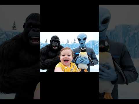 Picnic Chaos With Bigfoot & Alien 🦍👽🐧 Penguin Joins the Party 😂❄️