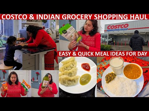 Productive Day - Cooking, School Run & Grocery Shopping | Costco & Indian Shop Haul | Lunch & Dinner