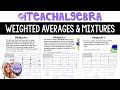 Weighted Averages and Mixture Problems