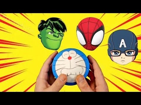 surprise eggs - wrong heads with super heroes - For kids