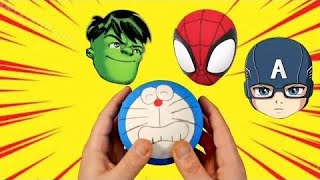 surprise eggs - wrong heads with super heroes - For kids