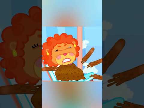 Família Leão Português | Mãe antes e depois do parto | Vídeo para crianças | Desenhos Animados