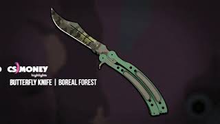 Butterfly Knife Boreal Forest Gameplay