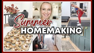 SUMMER HOMEMAKING 2025 | CLEAN, BAKE, + DECORATE WITH ME
