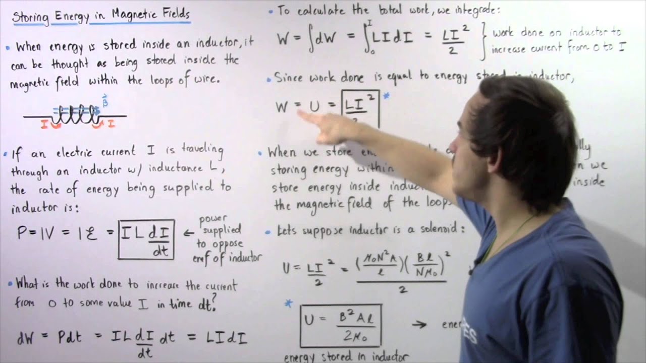 Energy Stored in Magnetic Fields of Inductors