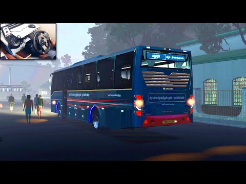 palani to chidambaram morning Ride on tnstc Economy A/C bus | euro truck simulator2