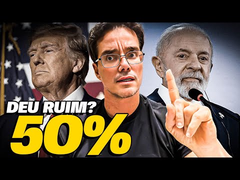 É TAXA! TRUMP METE 50% DE TAXA EM TODOS OS PRODUTOS BRASILEIROS! E AGORA?