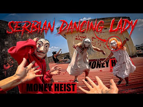 MONEY HEIST vs SERBIAN LADY DANCING | No ESCAPE, POLICE chase ends here (BELLA CIAO REMIX) | POV