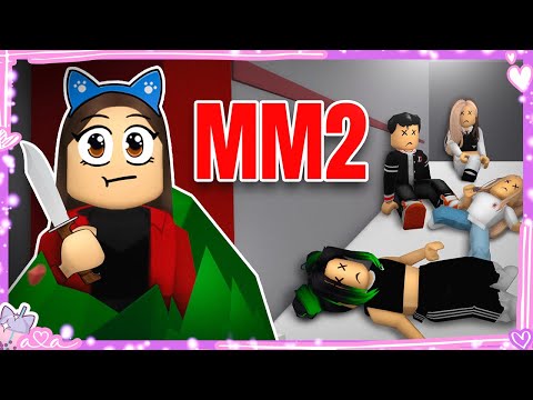 Ava spielt Murder Mystery 2 bis sie Mörder ist! 💀 MM2 in Roblox 😵💜 Alles Ava Gaming