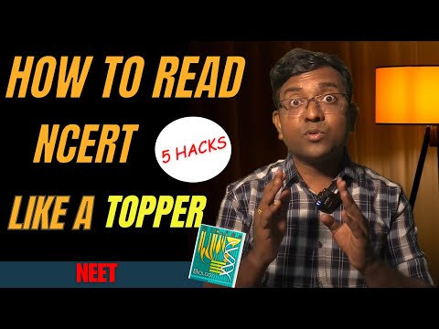 HOW TO READ NCERT LIKE A TOPPER |5 HACKS TO READ NCERT I NEET 2025 | NEET NCERT |