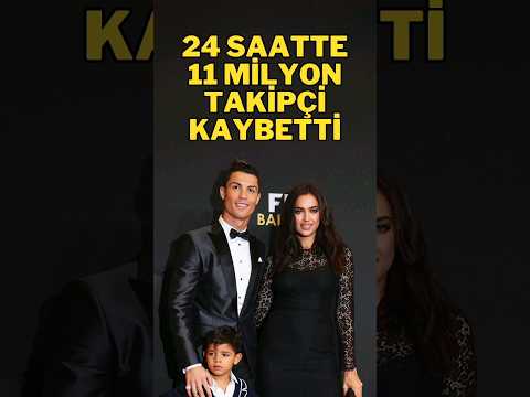Ronaldo'ya rest çekti 11 milyon takipçi kaybetti. #ronaldo #irinashayk