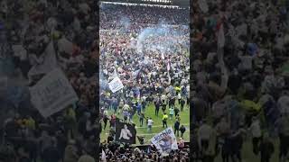 Derby county pitch invasion champions 2023/24