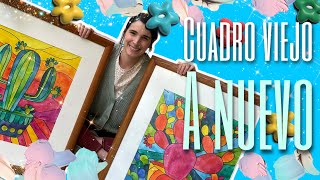 Cómo usar un marco viejo y hacer una obra de arte