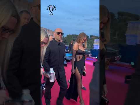 Jason Statham With His Wife At Premiere #jasonstatham