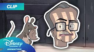 Larry King's Cursed Wax Head! 😆 | Gravity Falls | @disneychannelanimation