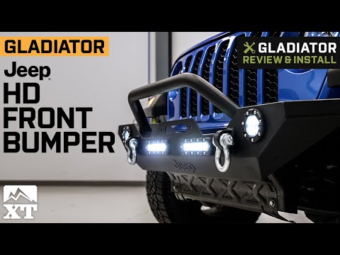 Jeep Gladiator JT Officially Licensed Jeep Trail Force HD Front Bumper Review & Install