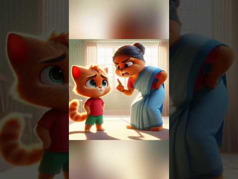 बिल्ली को उसकी मां क्यों डांट रहा है 😰🥹😭Cat is cute#shorts #cat #catlover