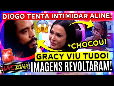 🚨BBB25: DIOGO ALMEIDA TENTA INTIMIDAR ALINE ao PEGÁ-LA NO FLAGRA FALANDO DELE e GRACYANNE SE REVOLTA