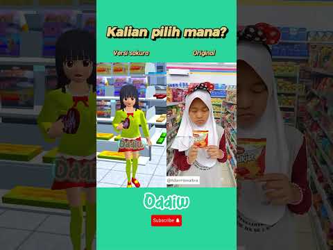 Bedanya minta jajan ke bapak vs emak || Versi sakura dan original