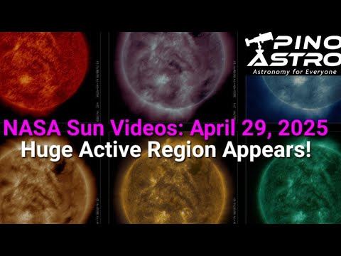NASA Sun Videos: April 29, 2025 #PinoAstro Solar Flares, CME, Coronal Holes & Loops