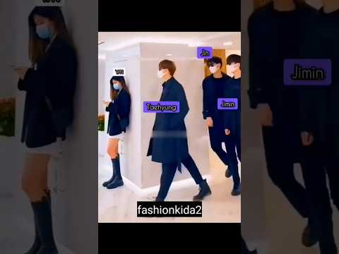 মেয়েকে দেখে BTS রা ভাব ধরে হাঁটলো 😱#bts #korea #korean #army #shorts