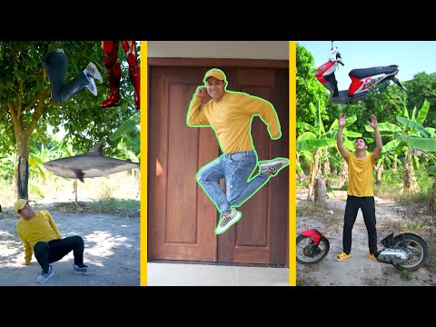 Body floating | Motor cycle parts catching | Funny vfx