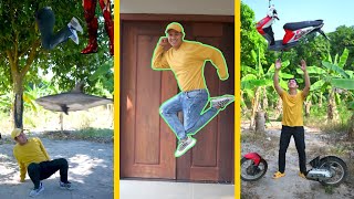 Body floating | Motor cycle parts catching | Funny vfx