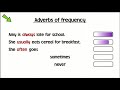 Understanding Adverbs of Frequency