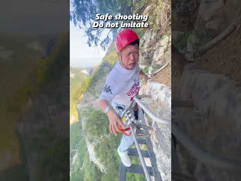 Challenge of the long sky plank road🤣#plank #foryou #long #road #youtube #funny