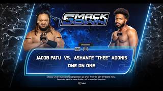 wwe2k25 Jacob Fatu VS Ashante Adonis