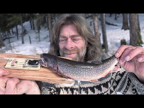 How to Catch a Trout with a Mouse Trap (Ice Fishing)