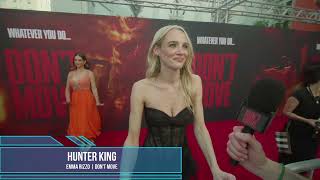 Hunter King Carpet Interview at Don't Move Premiere