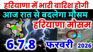 हरियाणा मौसम 6 फ़रवरी 2026 | Haryana Weather Today Aaj Ka Mausam Haryana Cold Wave 6 february 2026