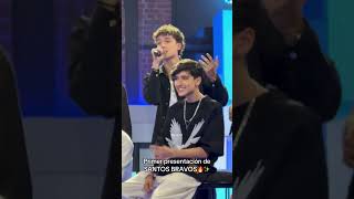 PRIMER PRESENTACIÓN DE #SANTOSBRAVOS 🔥  #hybelatinamerica #hybe #latam #boyband #shorts