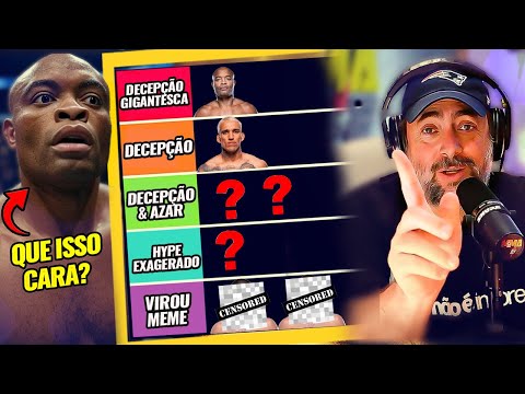 TIERLIST: AS MAIORES DECEPÇÕES DO UFC