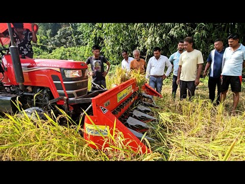 New reaper binder machine testing video | Harvester | Reaper binder testing video | New Reappear||