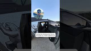 Flying a drone straight through a Cybertruck ✅