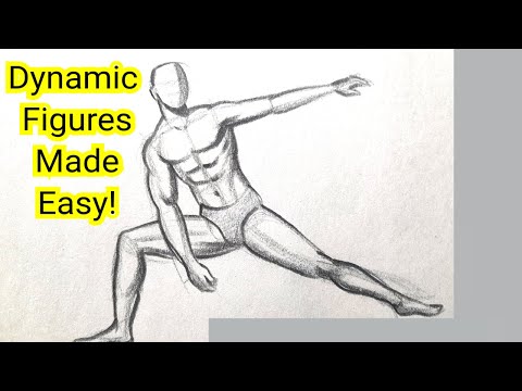 How to Draw a Dynamic Human Figure Sketch in Simple Steps |How to Draw a Body For Beginners Lesson