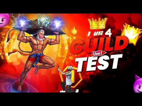 🔥 1v4 Guild Test Live + Best Reaction on Your Gameplay | Join HANUMAN⚡TM Now! 💥